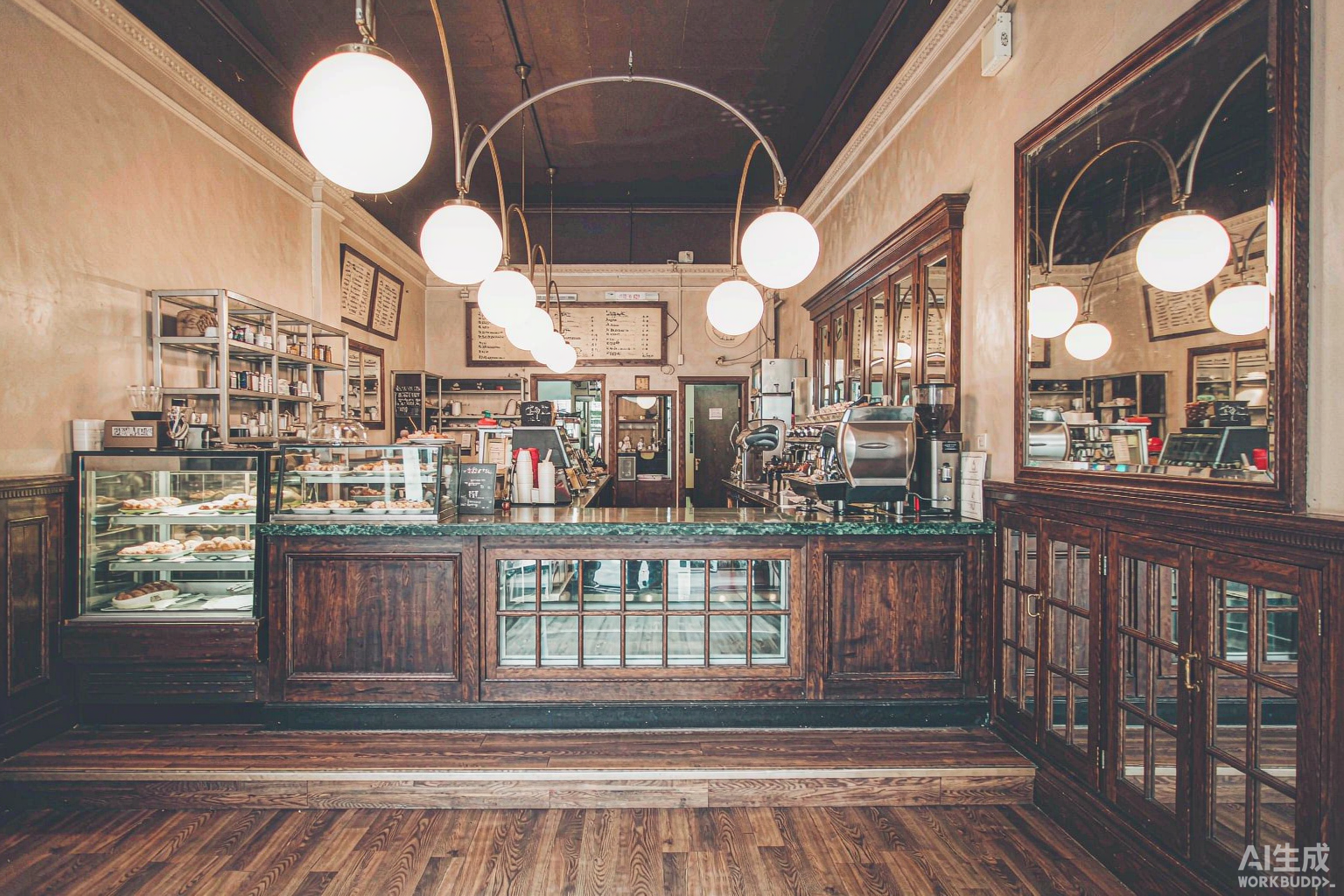 Inside Ember & Bean coffee shop